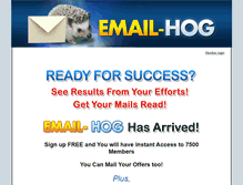 Tablet Screenshot of email-hog.com
